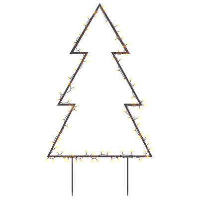 Vidaxl kerstverlichting kerstboom met grondpinnen 80 led's 60 cm