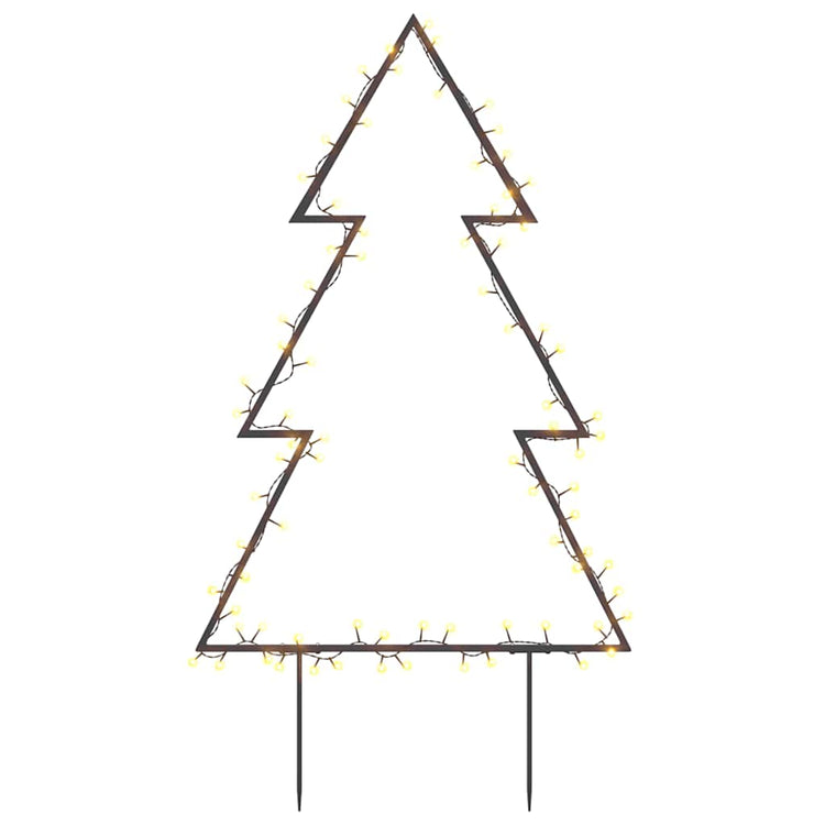 Vidaxl kerstverlichting kerstboom met grondpinnen 80 led's 60 cm