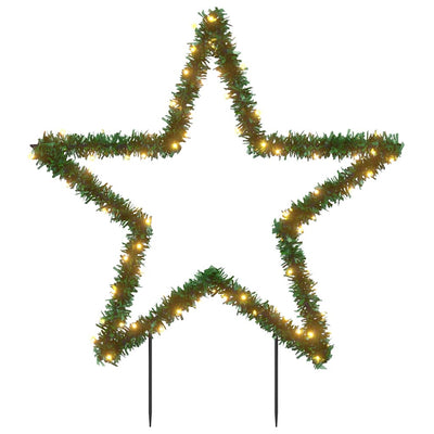 Vidaxl kerstverlichting ster met grondpinnen 80 led's 60 cm