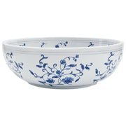 Vidaxl opzetwasbak rond φ41x14 cm keramiek wit en blauw - afbeelding 2