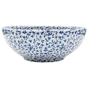 Vidaxl opzetwasbak rond φ41x14 cm keramiek wit en blauw - afbeelding 2