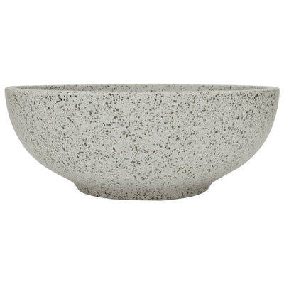 Vidaxl opzetwasbak rond φ41x14 cm keramiek grijs