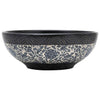 Vidaxl opzetwasbak rond φ41x14 cm keramiek zwart en blauw
