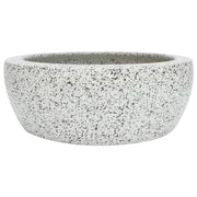Vidaxl opzetwasbak rond φ41x14 cm keramiek grijs - afbeelding 2