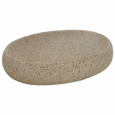 Vidaxl opzetwasbak ovaal 59x40x15 cm keramiek zandkleurig