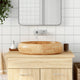 Vidaxl opzetwasbak ovaal 59x40x15 cm keramiek bruin