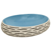 Vidaxl opzetwasbak ovaal 59x40x15 cm keramiek meerkleurig - afbeelding 2