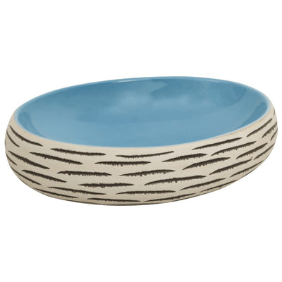 Vidaxl opzetwasbak ovaal 59x40x15 cm keramiek meerkleurig