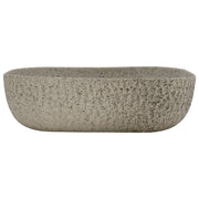 Vidaxl opzetwasbak rechthoekig 48x37,5x13,5 cm keramiek grijs - afbeelding 3