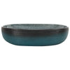 Vidaxl opzetwasbak ovaal 59x40x14 cm keramiek turquoise