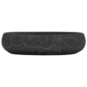 Vidaxl opzetwasbak ovaal 59x40x15 cm keramiek zwart - afbeelding 3