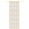 Vidaxl schuifdeur 76x205 cm mat esg-glas en aluminium goudkleurig