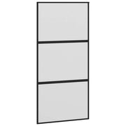 Vidaxl schuifdeur 102,5x205 cm gehard glas en aluminium zwart - afbeelding 2