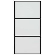 Vidaxl schuifdeur 102,5x205 cm gehard glas en aluminium zwart - afbeelding 3