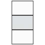 Vidaxl schuifdeur 102,5x205 cm gehard glas en aluminium zwart - afbeelding 3