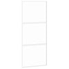 Vidaxl schuifdeur 90x205 cm gehard glas en aluminium wit