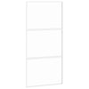 Vidaxl schuifdeur 102,5x205 cm gehard glas en aluminium wit
