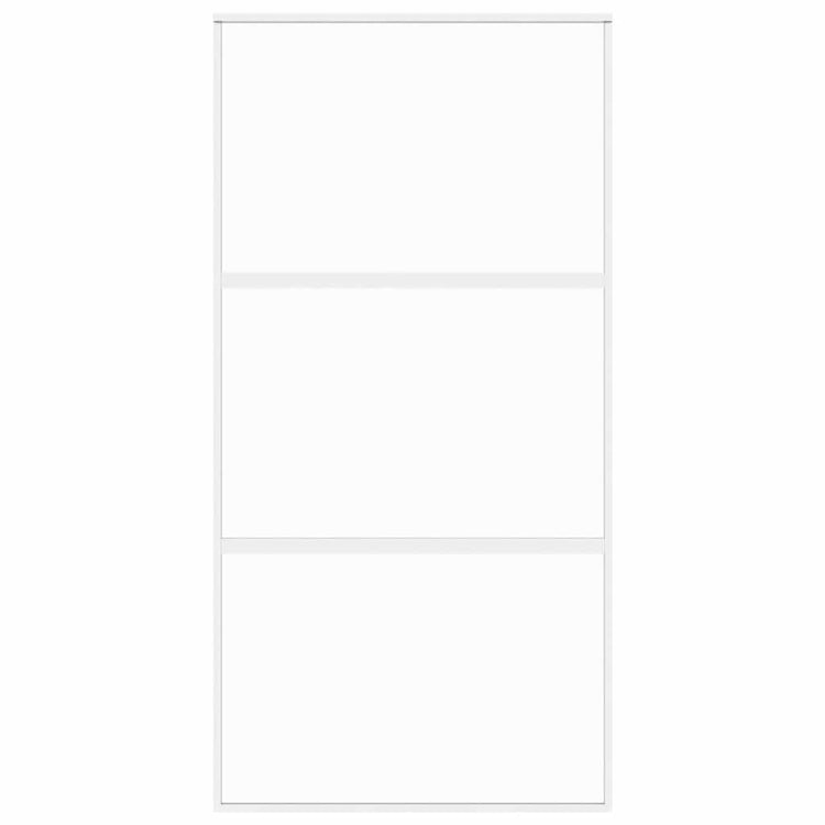 Vidaxl schuifdeur 102,5x205 cm gehard glas en aluminium wit