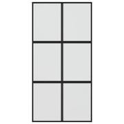 Vidaxl schuifdeur 102,5x205 cm gehard glas en aluminium zwart - afbeelding 3