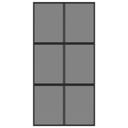 Vidaxl schuifdeur 102,5x205 cm gehard glas en aluminium zwart - afbeelding 3