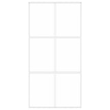 Vidaxl schuifdeur 102,5x205 cm gehard glas en aluminium wit - afbeelding 3