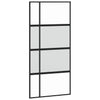 Vidaxl schuifdeur 102,5x205 cm gehard glas en aluminium zwart