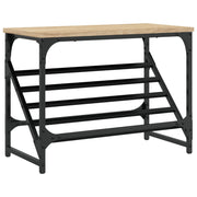 Vidaxl schoenenrek 60x30x45 cm bewerkt hout sonoma eikenkleurig - afbeelding 2