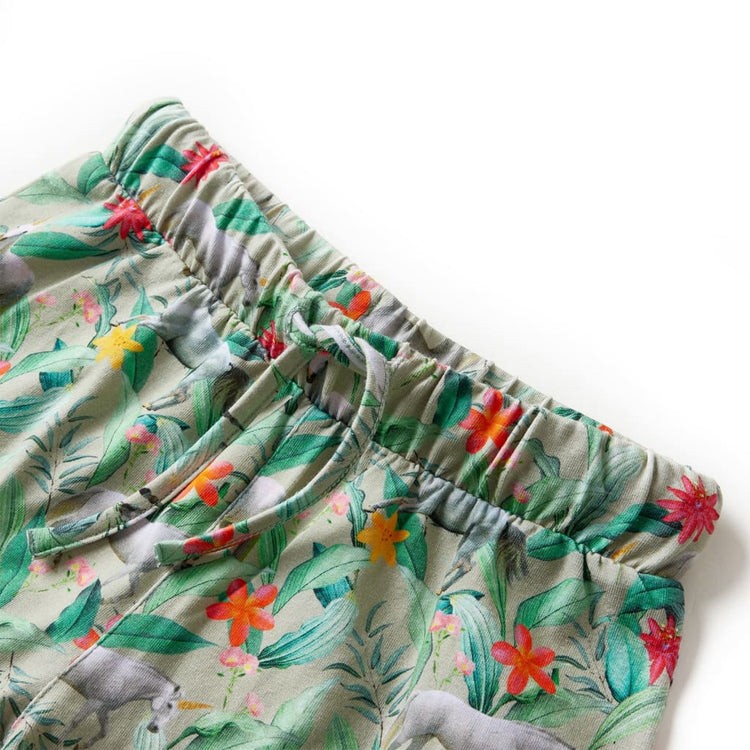Vidaxl kindershorts met trekkoord 116 lichtkaki