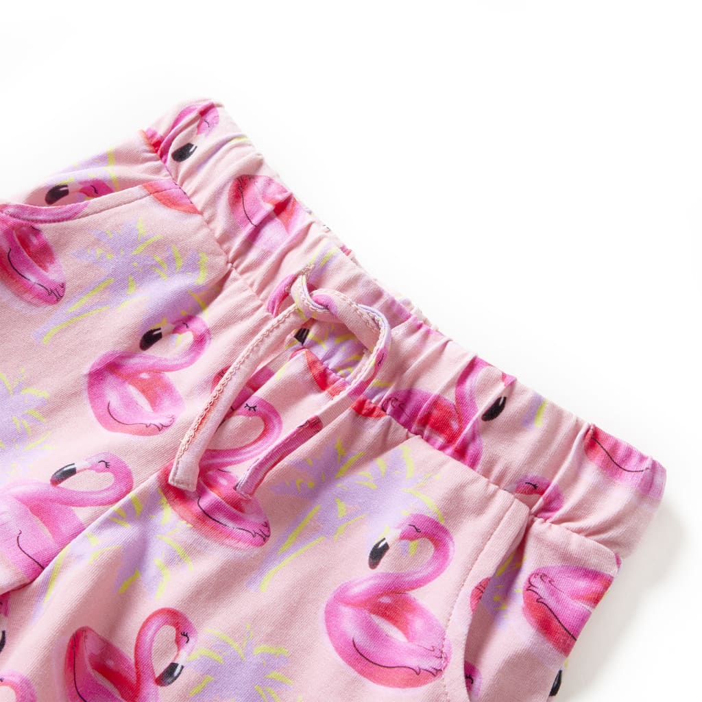 Vidaxl kindershorts met trekkoord 128 lichtroze