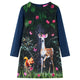 Vidaxl kinderjurk met lange mouwen 104 marineblauw