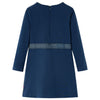 Vidaxl kinderjurk met lange mouwen 116 marineblauw