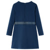 Vidaxl kinderjurk met lange mouwen 140 marineblauw