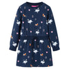 Vidaxl kinderjurk met lange mouwen 104 marineblauw