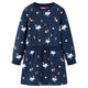Vidaxl kinderjurk met lange mouwen 104 marineblauw