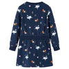 Vidaxl kinderjurk met lange mouwen 104 marineblauw