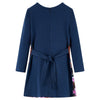 Vidaxl kinderjurk met lange mouwen 116 marineblauw