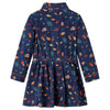 Vidaxl kinderjurk met lange mouwen 104 marineblauw