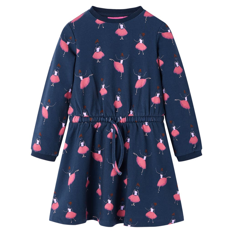 Vidaxl kinderjurk 116 marineblauw