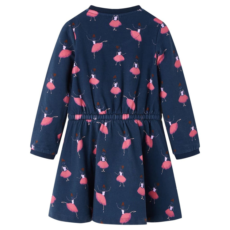 Vidaxl kinderjurk 140 marineblauw