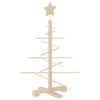 Vidaxl kerstdecoratie kerstboom 75 cm massief grenenhout