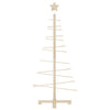 Vidaxl kerstdecoratie kerstboom 125 cm massief grenenhout