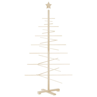 Vidaxl kerstdecoratie kerstboom 150 cm massief grenenhout