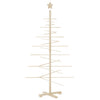 Vidaxl kerstdecoratie kerstboom 150 cm massief grenenhout