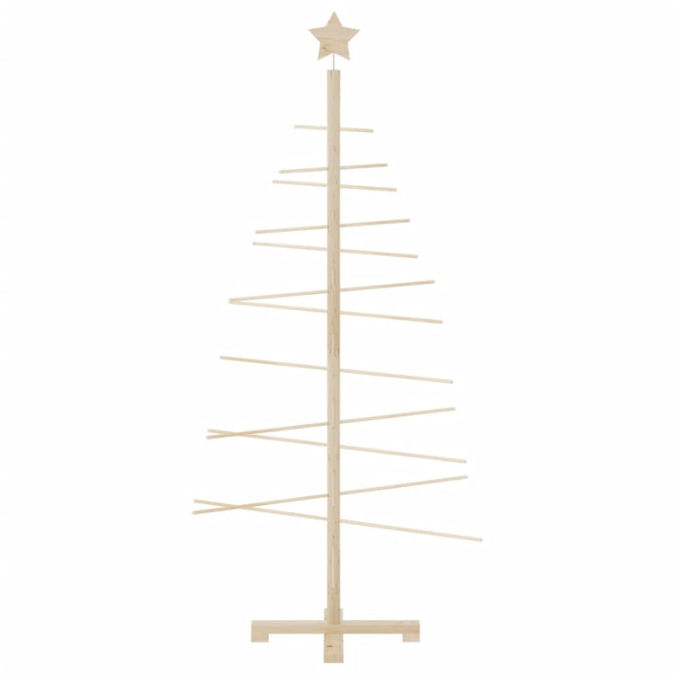 Vidaxl kerstdecoratie kerstboom 150 cm massief grenenhout