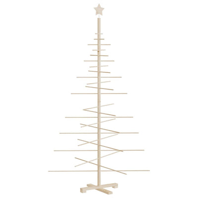Vidaxl kerstdecoratie kerstboom 180 cm massief grenenhout