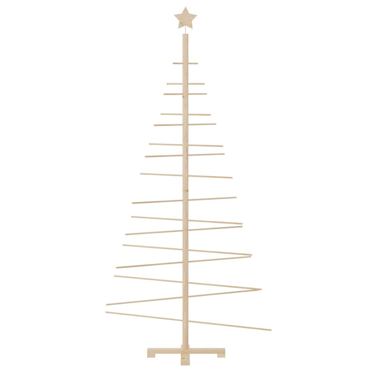 Vidaxl kerstdecoratie kerstboom 180 cm massief grenenhout