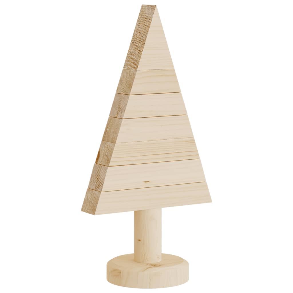 Vidaxl kerstdecoraties kerstboom 2 st 30 cm massief grenenhout