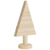 Vidaxl kerstdecoraties kerstboom 2 st 30 cm massief grenenhout