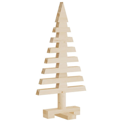 Vidaxl kerstdecoratie kerstboom 60 cm massief grenenhout