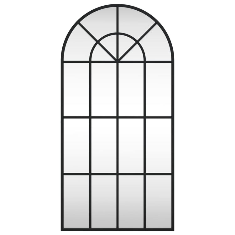 Vidaxl wandspiegel boog 40x80 cm ijzer zwart